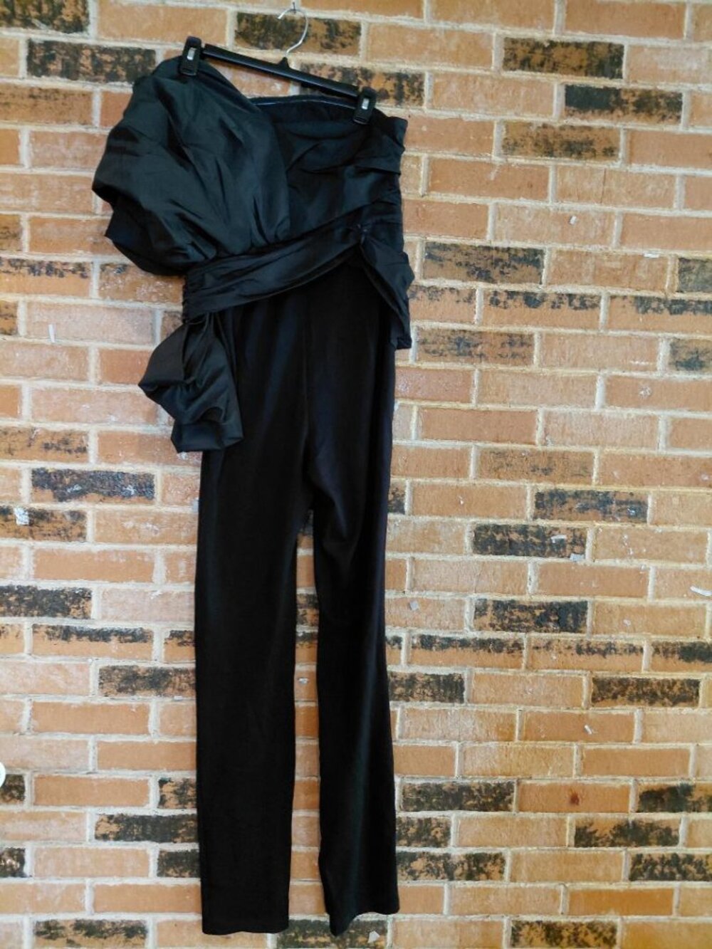 NWT BCBG MAXAZARIA Black Bow Jumpsuit - Picture 3 of 6
